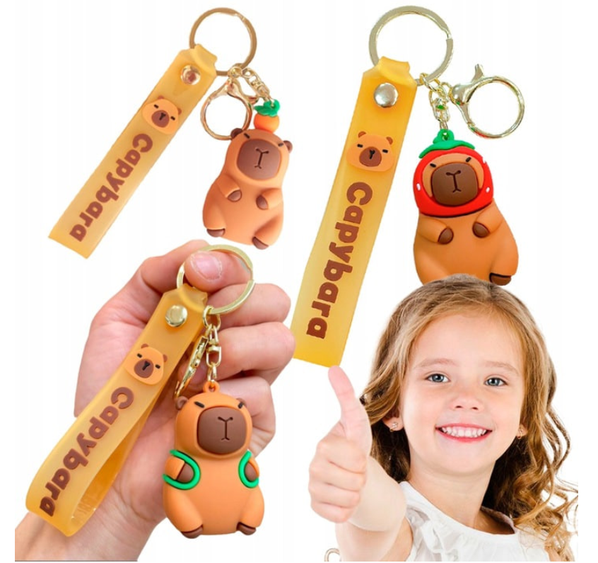 PLUSZOWA TOREBKA KAPIBARA NOWY KUFEREK + BRELOK KAPIBARA JAKO PREZENT TORBA