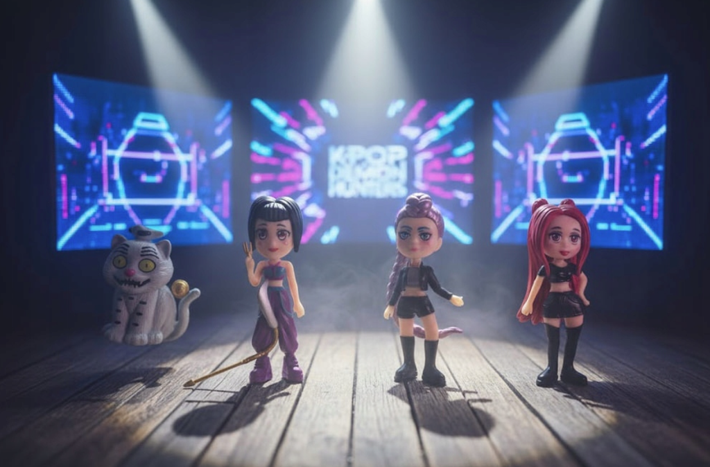 ŁOWCZYNIE DEMONÓW ZESTAW FIGUREK KOT MIRA RUMI ZOEY ZABAWKA NA PREZENT