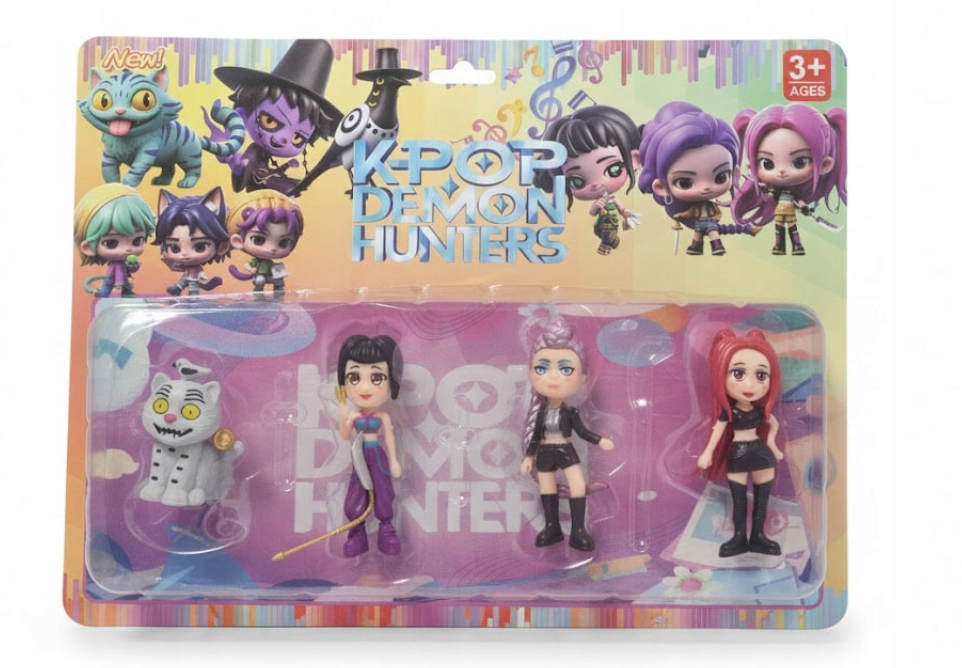 ŁOWCZYNIE DEMONÓW ZESTAW FIGUREK KOT MIRA RUMI ZOEY ZABAWKA NA PREZENT