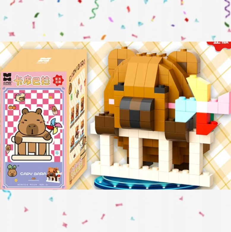KLOCKI CAPYBARA ZESTAW KLOCKÓW KLOCKI KAPIBARA Z ŻÓŁWIEM DO ZBUDOWANIA 1SZT