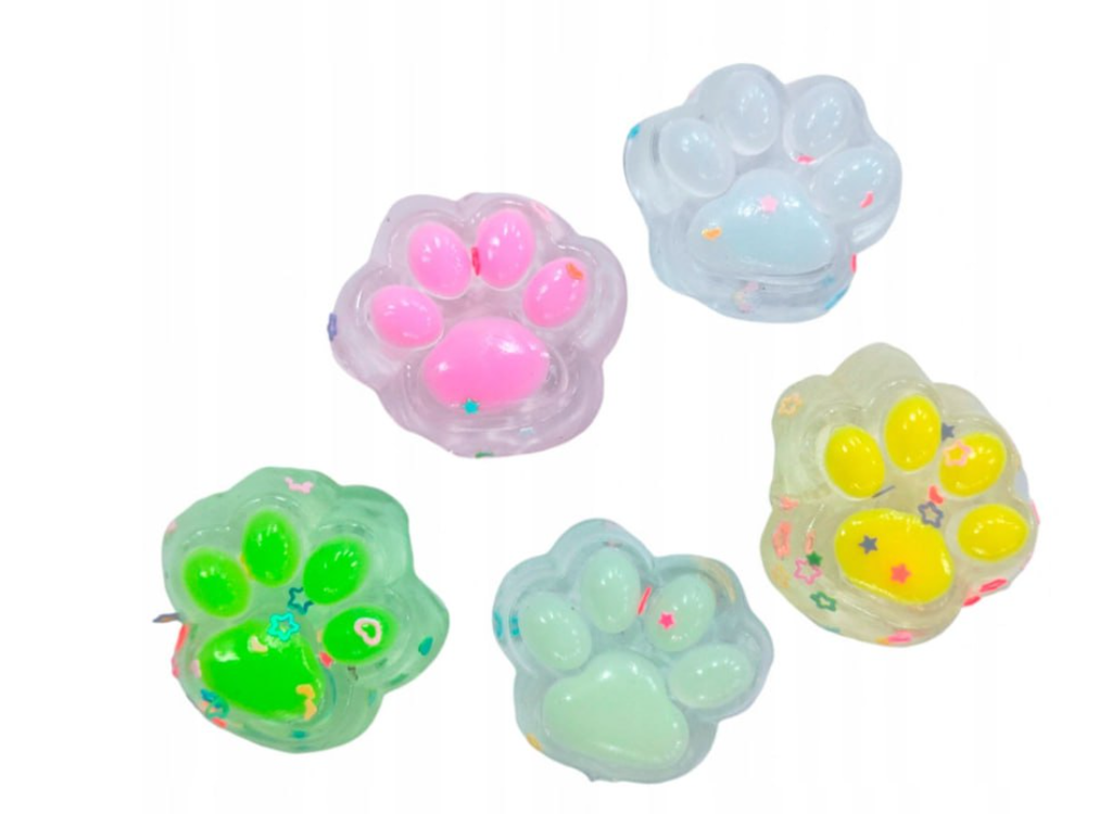 GNIOTEK ANTYSTRESOWY KOCIA ŁAPKA XXL ZABAWKA EDUKACYJNA SQUISHY