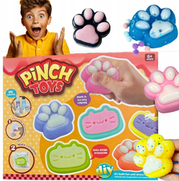 PINCH TOYS DIY Zestaw kreatywny: kocie łapki gniotki