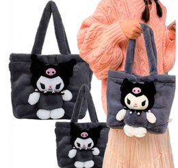 TOREBKA KUROMI 35 cm DUŻA MY MELODY PLUSZOWA NA RAMIĘ ANIME+BRELOK GRATIS PREZENT
