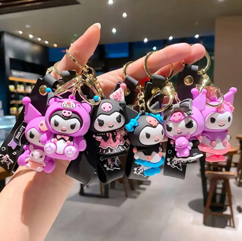 TOREBKA KUROMI 35 cm DUŻA MY MELODY PLUSZOWA NA RAMIĘ ANIME+BRELOK GRATIS PREZENT