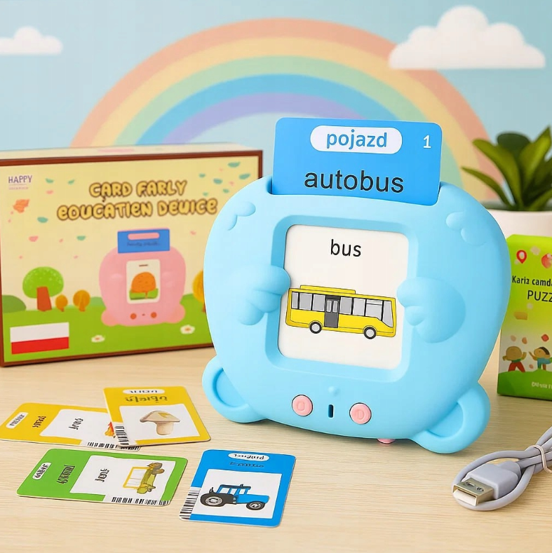 CZYTNIK KART POLSKI ANGIELSKI DO NAUKI SŁÓWEK 448 SŁÓW III TRYBY JĘZYKÓW PL