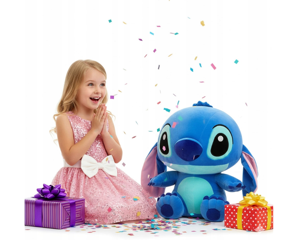 LILO I STICH MASKOTKA 60cm PLUSZOWA STITCH MIŚ PLUSZAK PRZYTULANKA ZABAWKA DUŻA