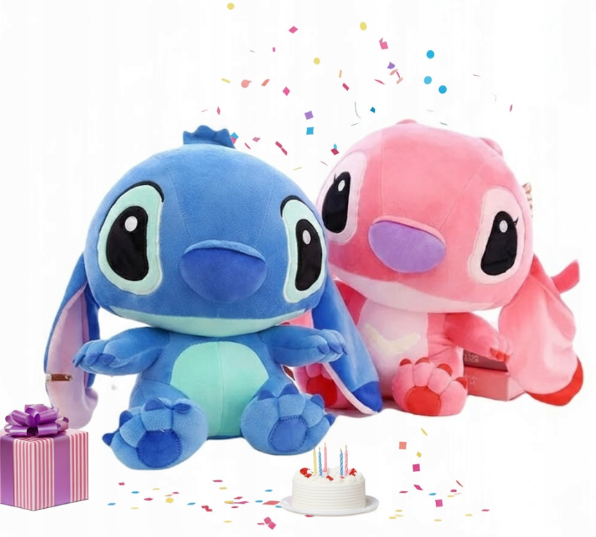 LILO I STITCH ZESTAW 2X STITCH ANGEL PRZYTULANKA 25 cm PLUSZAK MIŚ NA PREZENT