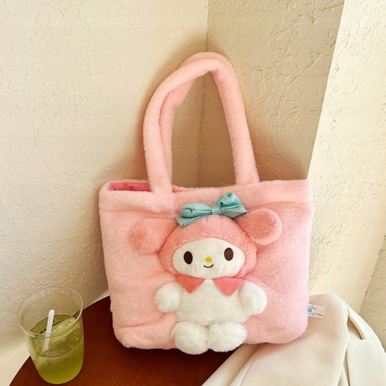 TOREBKA 35cm MY MELODY DUŻA PLUSZOWA NA RAMIĘ + BRELOK GRATIS IDEALNA NA PREZENT
