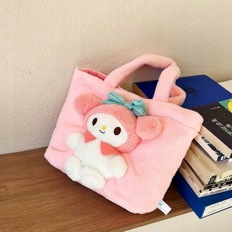 TOREBKA 35cm MY MELODY DUŻA PLUSZOWA NA RAMIĘ + BRELOK GRATIS IDEALNA NA PREZENT
