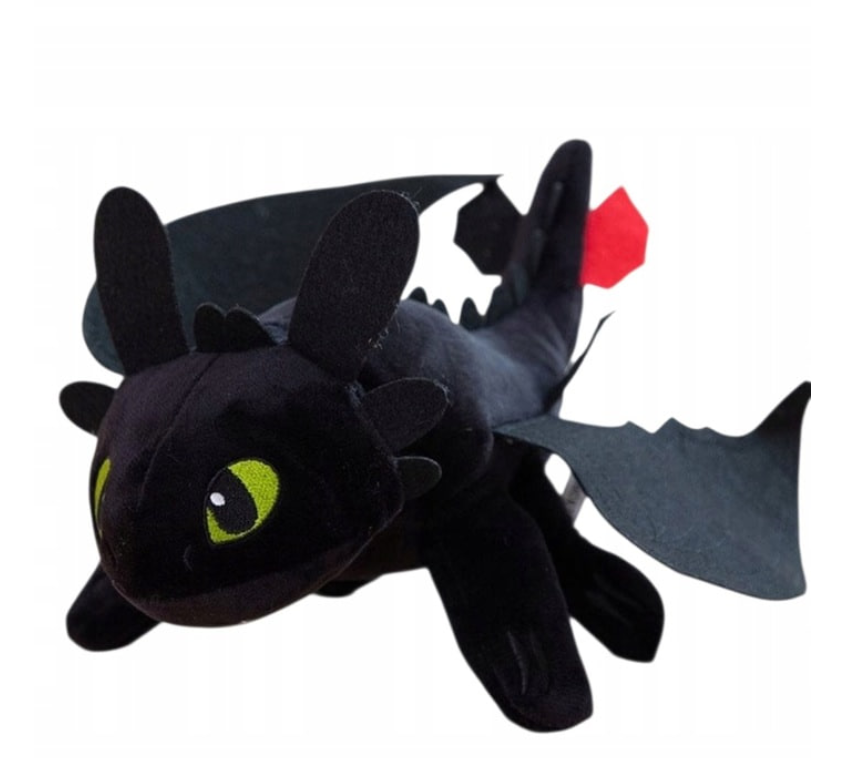 SZCZERBATEK NOCNA FURIA MASKOTKA 30cm DRAGON JAK WYTRESOWAĆ SMOKA BRELOK PREZENT