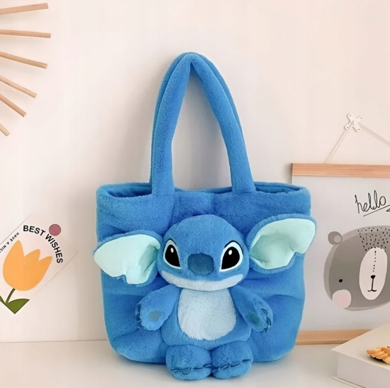 TOREBKA LILO I STITCH DUŻA PLUSZOWA NA RAMIĘ + BRELOK GRATIS NA PREZENT