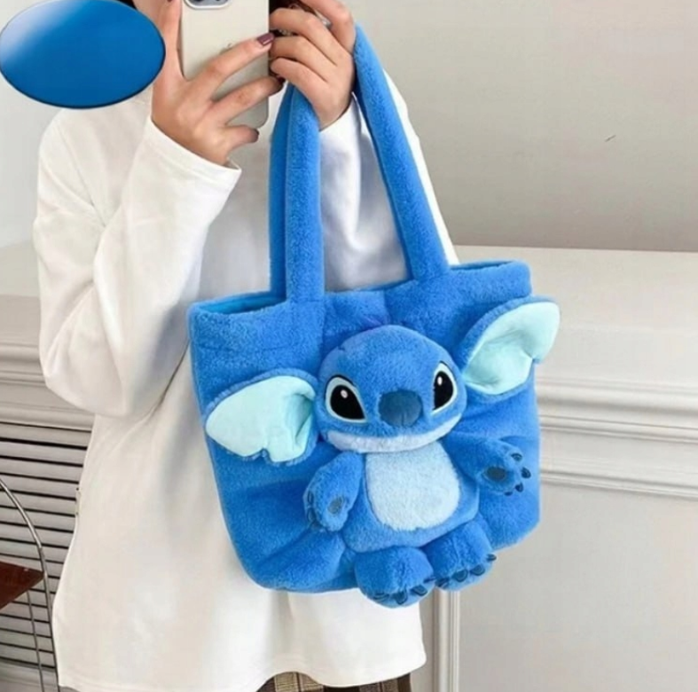 TOREBKA LILO I STITCH DUŻA PLUSZOWA NA RAMIĘ + BRELOK GRATIS NA PREZENT