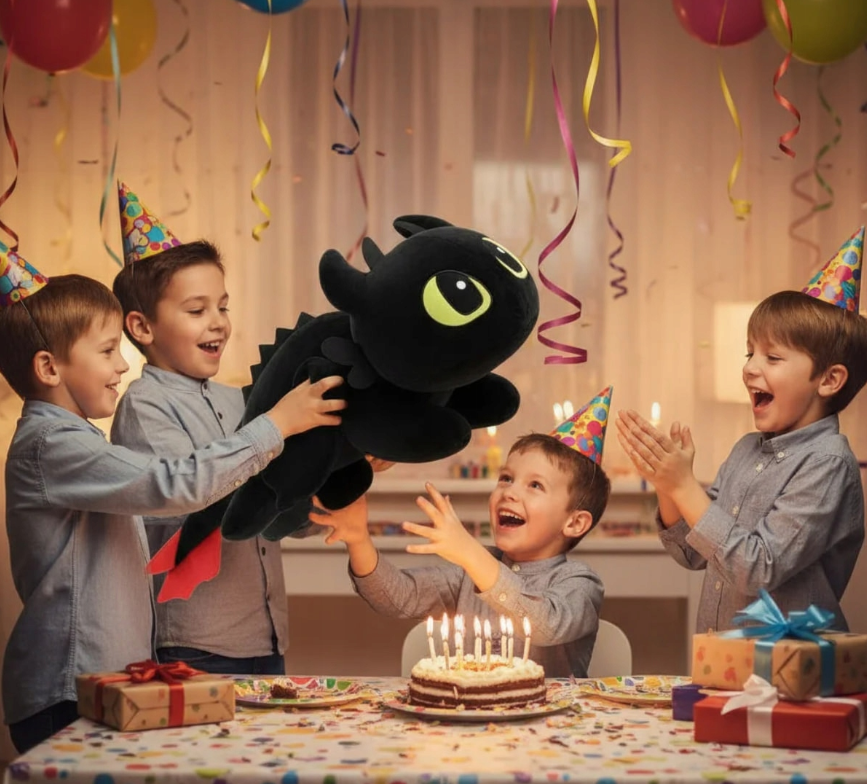 SZCZERBATEK JAK WYTRESOWAĆ SMOKA MIĘKKA ZABAWKA PODUSZKA PRZYJACIEL DZIECKA