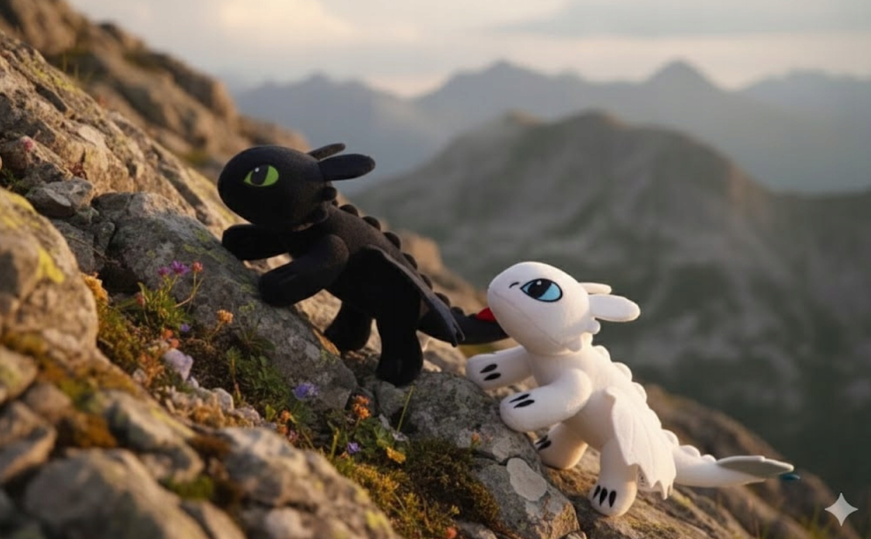 SZCZERBATEK + FURIA MASKOTKA JAK WYTRESOWAĆ SMOKA PLUSZAK 2 SZT NA PREZENT