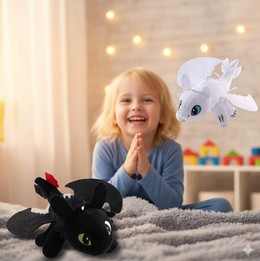 SZCZERBATEK + FURIA MASKOTKA JAK WYTRESOWAĆ SMOKA PLUSZAK 2 SZT NA PREZENT