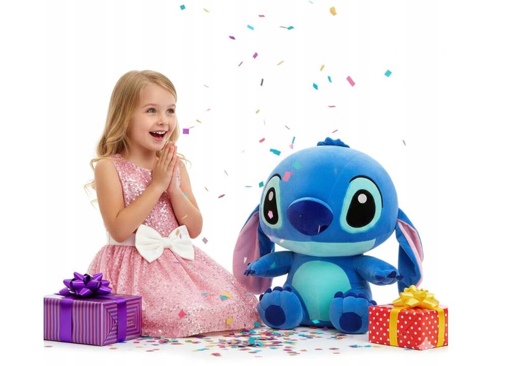 LILO I STICH MASKOTKA PLUSZOWY STITCH 45 сm MIŚ PLUSZAK PRZYTULANKA ZABAWKA DUŻA