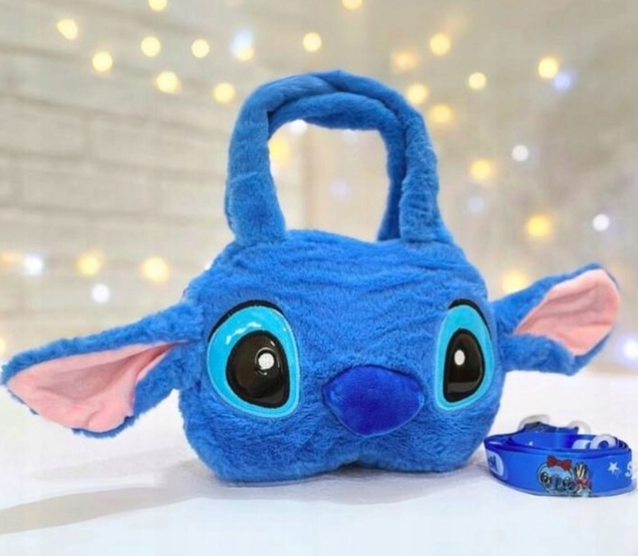 STITCH LILO I STITCH TOREBKA NA RAMIĘ PLUSZOWA DLA DZIECI PLUSZAK MASKOTKA