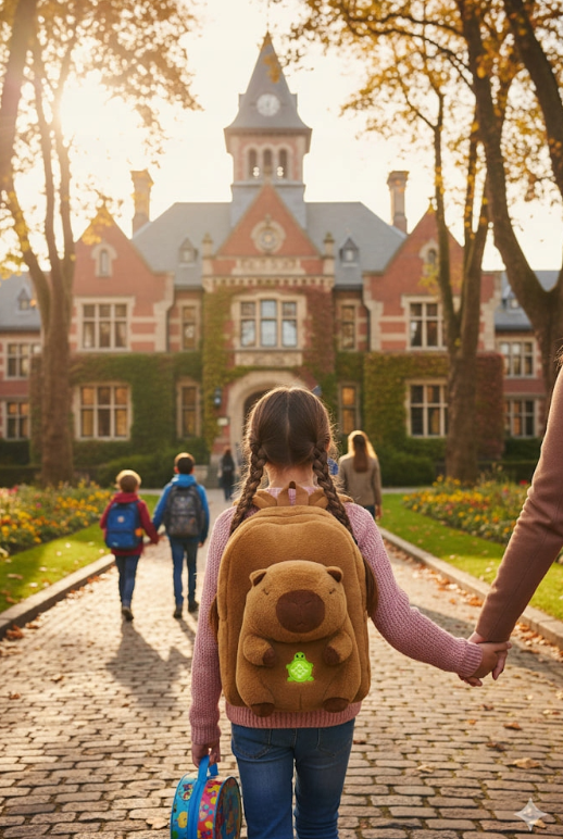 KAPIBARA Z ŻÓŁWIKIEM PLUSZOWY PLECAK NA PREZENT TORBA CAPYBARA + BRELOK