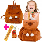 PLECAK KAPIBARA 29 cm PLUSZOWY PLECACZEK DO PRZEDSZKOLA SZKOŁY DLA DZIECI +BRELOK