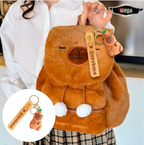 PLECAK KAPIBARA 29 cm PLUSZOWY PLECACZEK DO PRZEDSZKOLA SZKOŁY DLA DZIECI +BRELOK