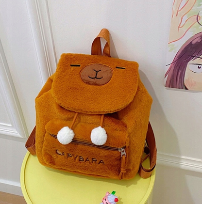 PLECAK KAPIBARA 29 cm PLUSZOWY PLECACZEK DO PRZEDSZKOLA SZKOŁY DLA DZIECI +BRELOK