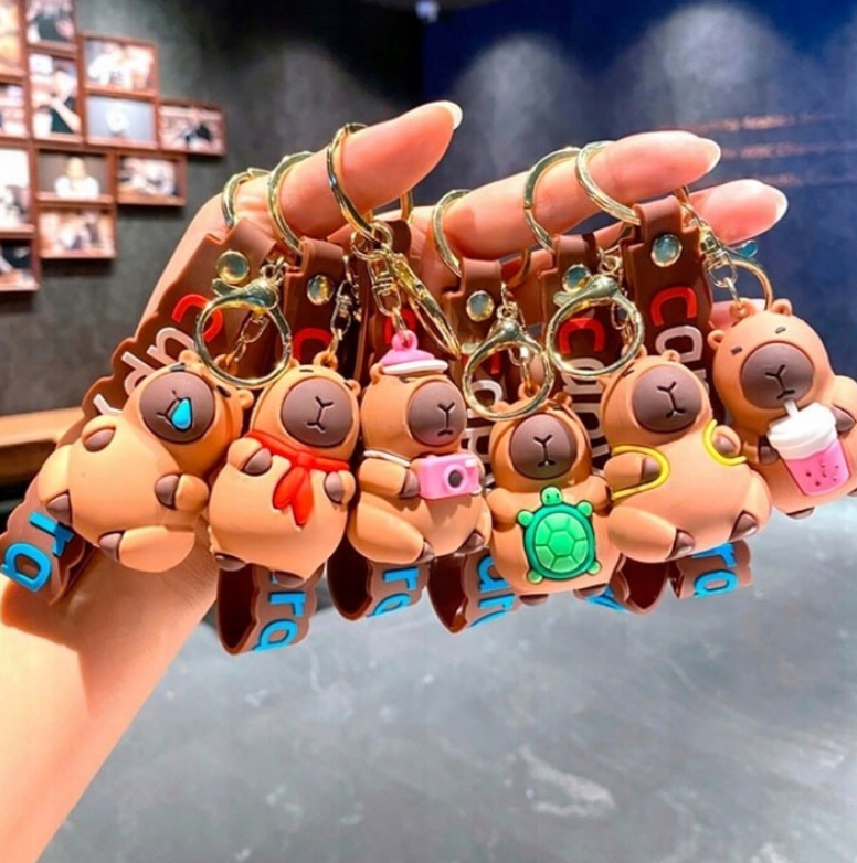 PLECAK KAPIBARA 29 cm PLUSZOWY PLECACZEK DO PRZEDSZKOLA SZKOŁY DLA DZIECI +BRELOK