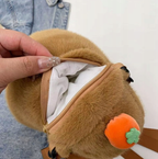 KAPIBARA DUŻA PLUSZOWY PLECAK CAPYBARA Z POMARAŃCZĄ 35CM NA PREZENT TOREBKA