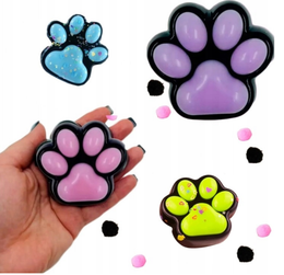 GNIOTEK KOCIA ŁAPKA ANTYSTRESOWY ZABAWKA SENSORYCZNA DUZY 7 cm NA PREZENT