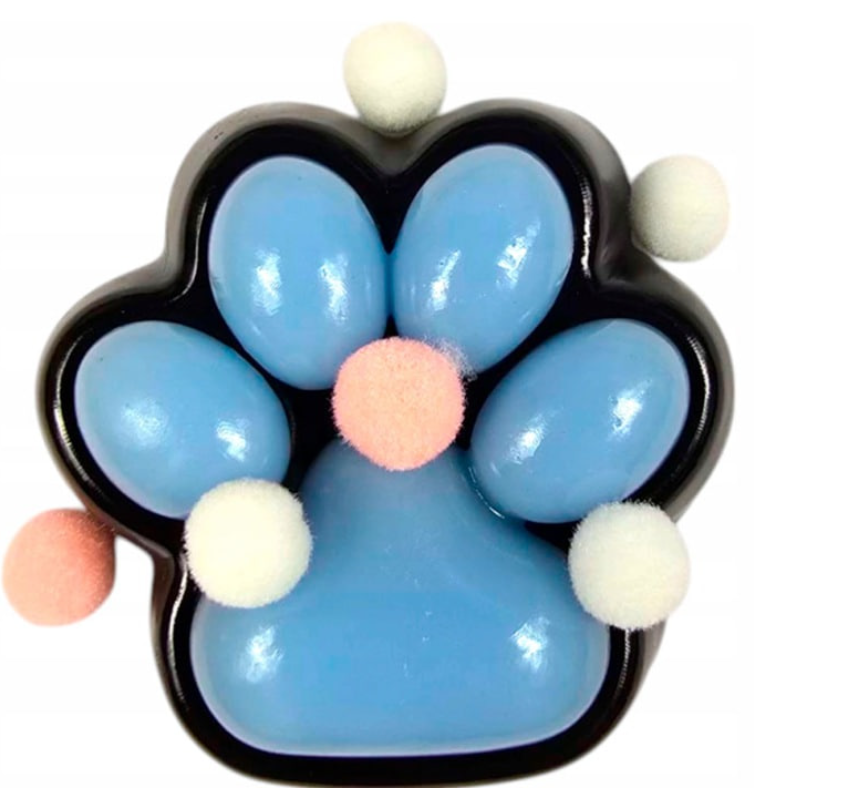 GNIOTEK KOCIA ŁAPKA ANTYSTRESOWY ZABAWKA SENSORYCZNA DUZY 7 cm NA PREZENT