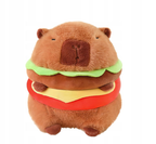KAPIBARA BURGER 30cm MASKOTKA PLUSZ CAPIBARA MIĘKKA ZABAWKA NA PREZENT + BRELOK