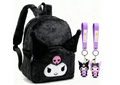 PLECAK KUROMI TOREBKA PLUSZOWY PRZEDSZKOLNY HELLO KITTY MIĘKKI + BRELOK