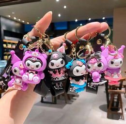 PLECAK KUROMI TOREBKA PLUSZOWY PRZEDSZKOLNY HELLO KITTY MIĘKKI + BRELOK