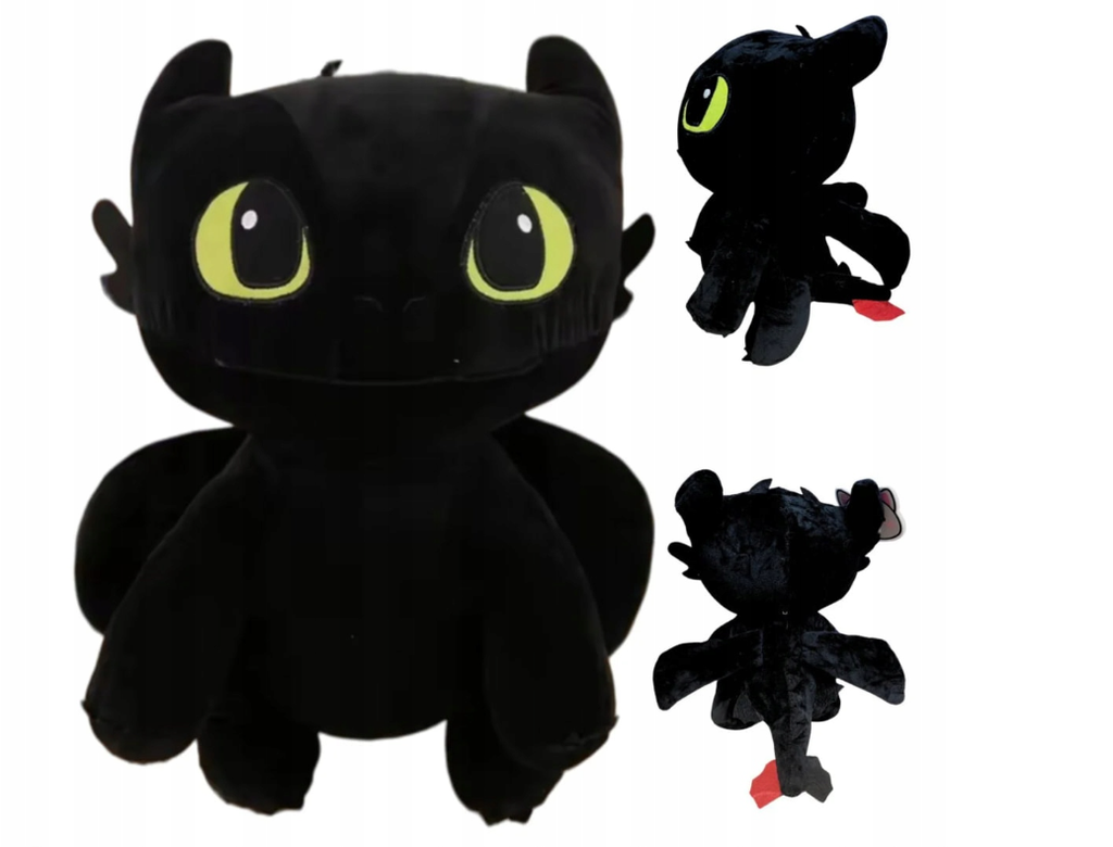 MIĘKKA ZABAWKA SZCZERBATEK 45 см JAK WYTRESOWAĆ SMOKA