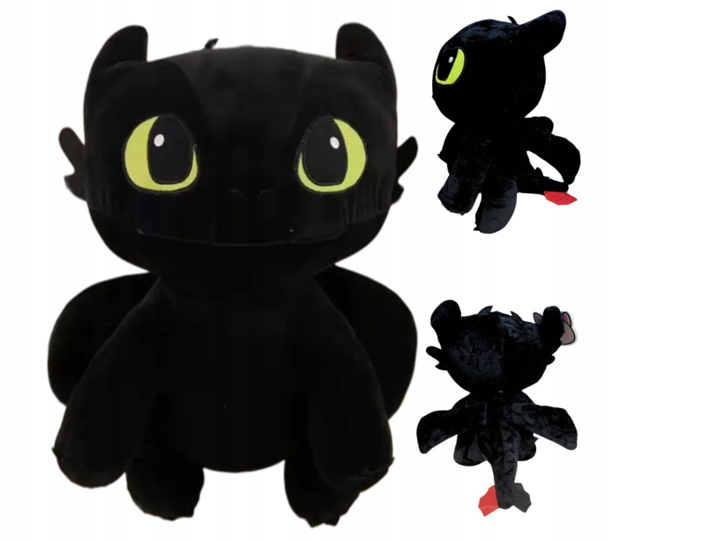 MIĘKKA ZABAWKA SZCZERBATEK 45 см JAK WYTRESOWAĆ SMOKA