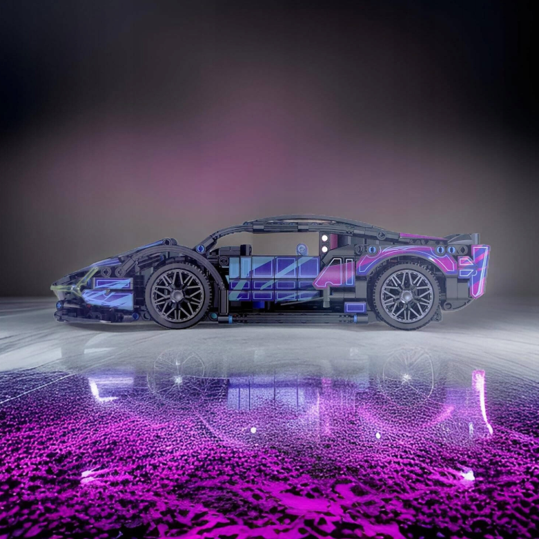 SAMOCHÓD SPORTOWY Z KLOCKÓW ZESTAW 1280 el.