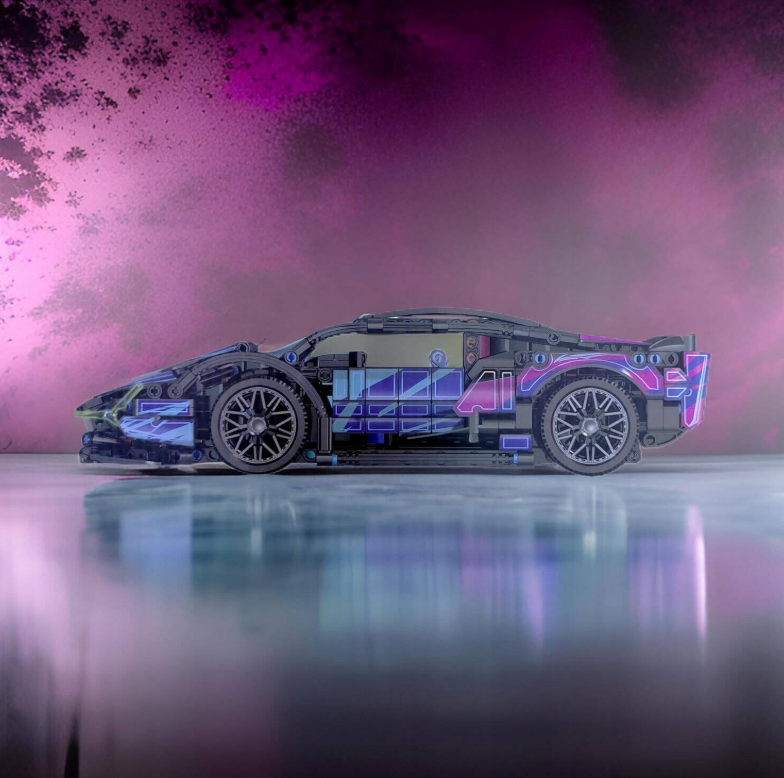 SAMOCHÓD SPORTOWY Z KLOCKÓW ZESTAW 1280 el.