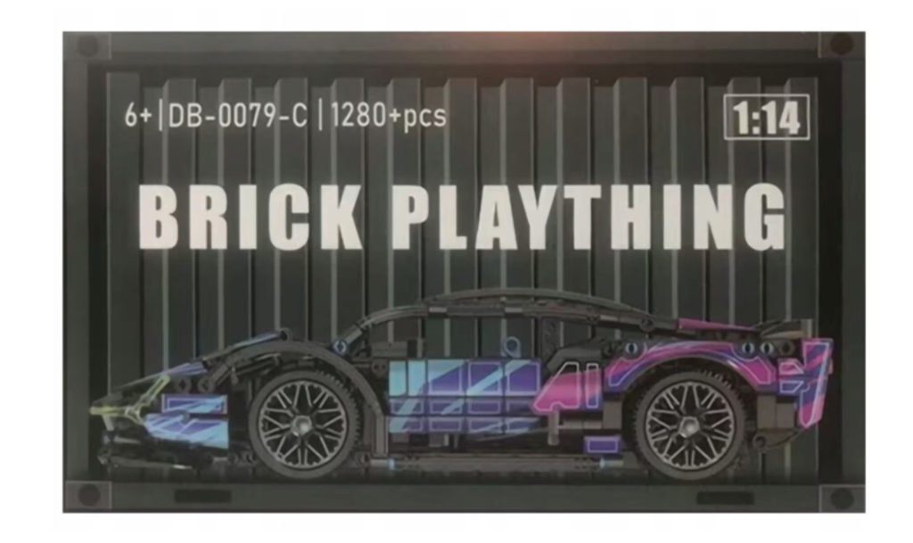 SAMOCHÓD SPORTOWY Z KLOCKÓW ZESTAW 1280 el.