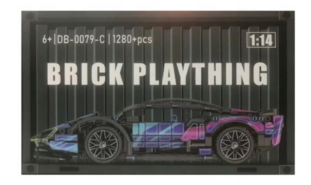 SAMOCHÓD SPORTOWY Z KLOCKÓW ZESTAW 1280 el. PREZENT DLA DZIECI I DOROSŁYCH