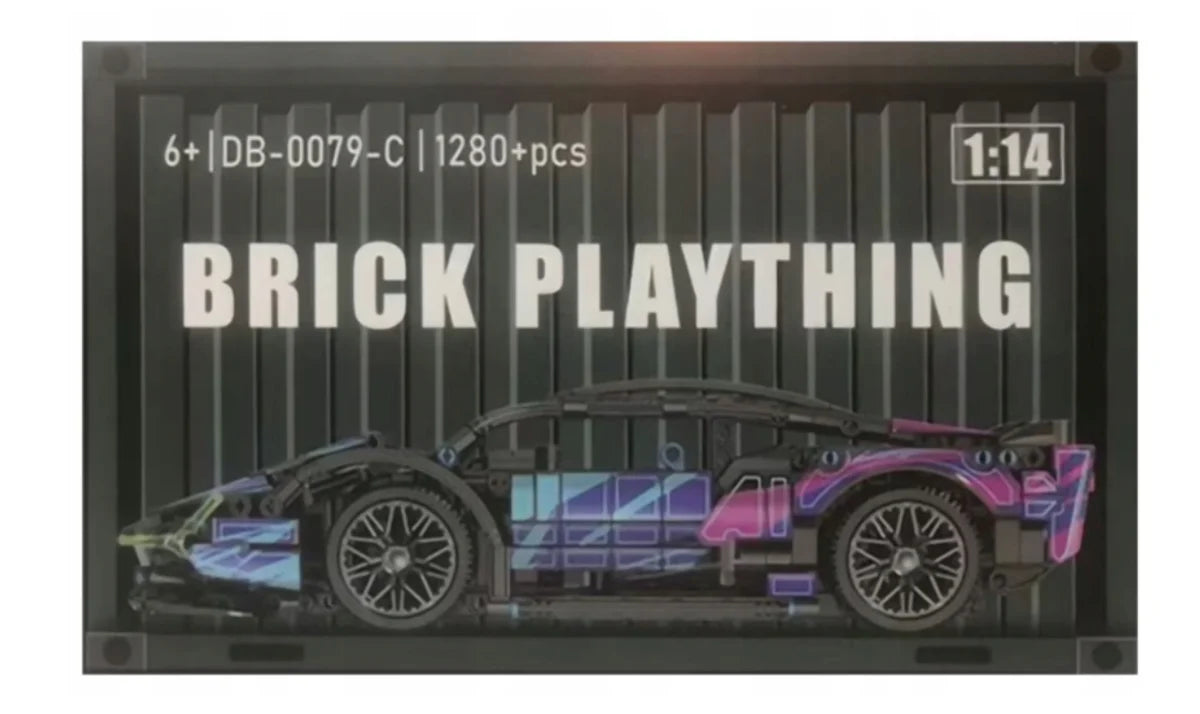 SAMOCHÓD SPORTOWY Z KLOCKÓW ZESTAW 1280 el. PREZENT DLA DZIECI I DOROSŁYCH