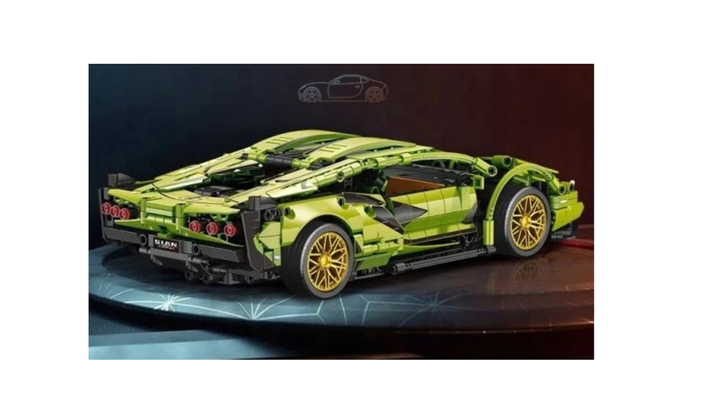 ZESTAW KLOCKÓW KLOCKI SAMOCHÓD SPORTOWY DO ZBUDOWANIA LAMBORGHINI 1280 EL.