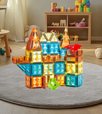 MAGNETYCZNY KONSTRUKTOR "ŚWIAT DINOZAURÓW" (68 ELEMENTÓW)  MEGA HIT