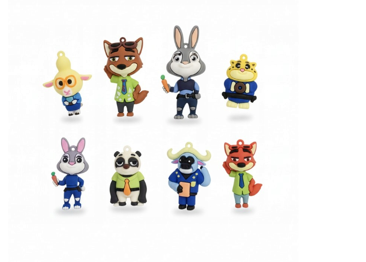 ZOOTOPIA 2: KOMPLETNY ZESTAW 8 UROCZYCH FIGUREK KOLEKCJONERSKICH!