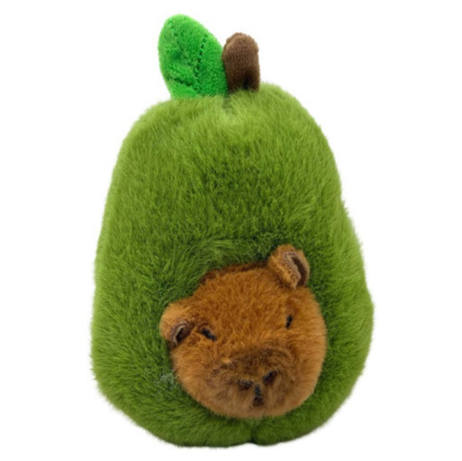 PLUSZOWY BRELOK KAPIBARA W AWOKADO CAPYBARA(15 CM)