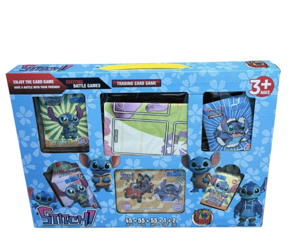 GRA KARCIANA "STITCH! BATTLE CARDS" – MEGA ZESTAW 158 ELEMENTÓW