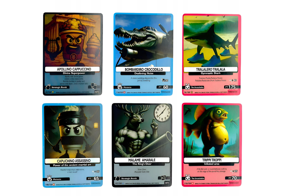 KARTY BRAINROT SKIFIDOL ITALIAN – MEGA BOX 360 KART KOLEKCJONERSKICH TCG