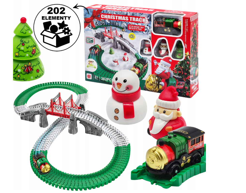 TOR ELASTYCZNY – KOLEJKA ŚWIĄTECZNA EKSPRES POLARNY 202 ELEMENTY