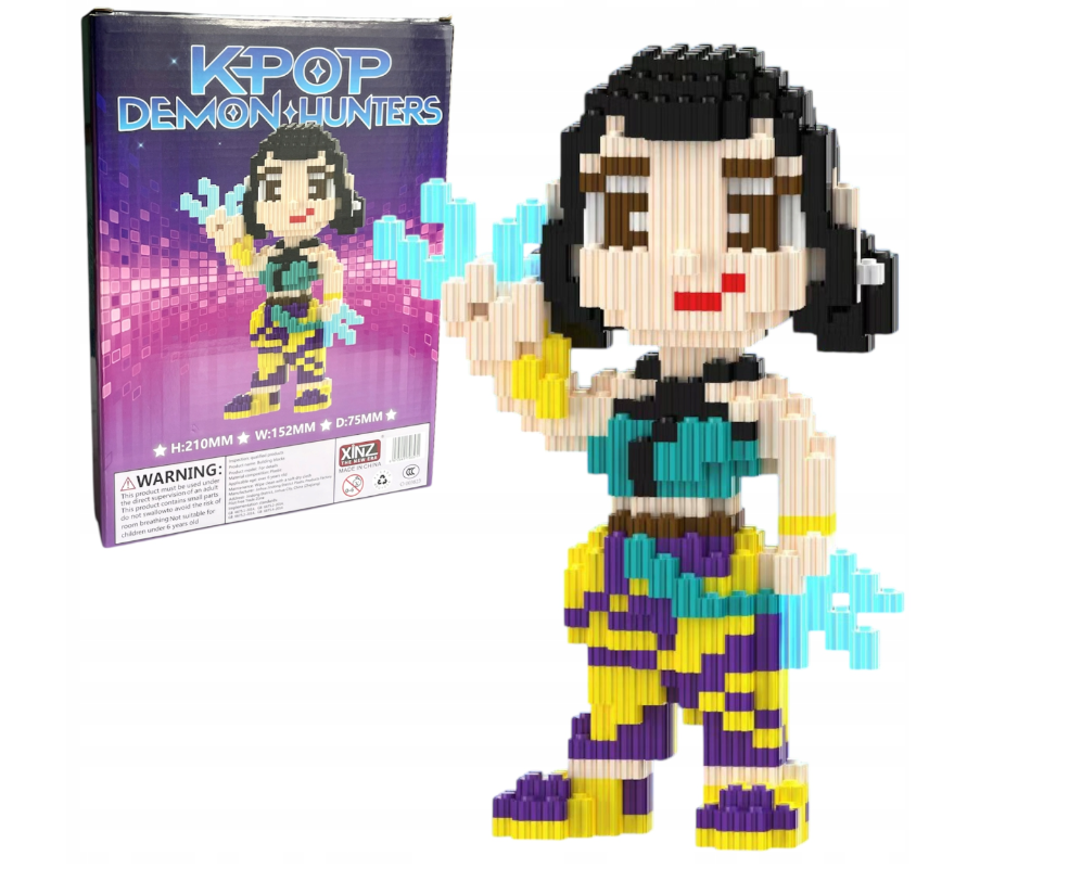 KLOCKI 3D FIGURKA K-POP DEMON HUNTERS 1447 ELEMENTÓW