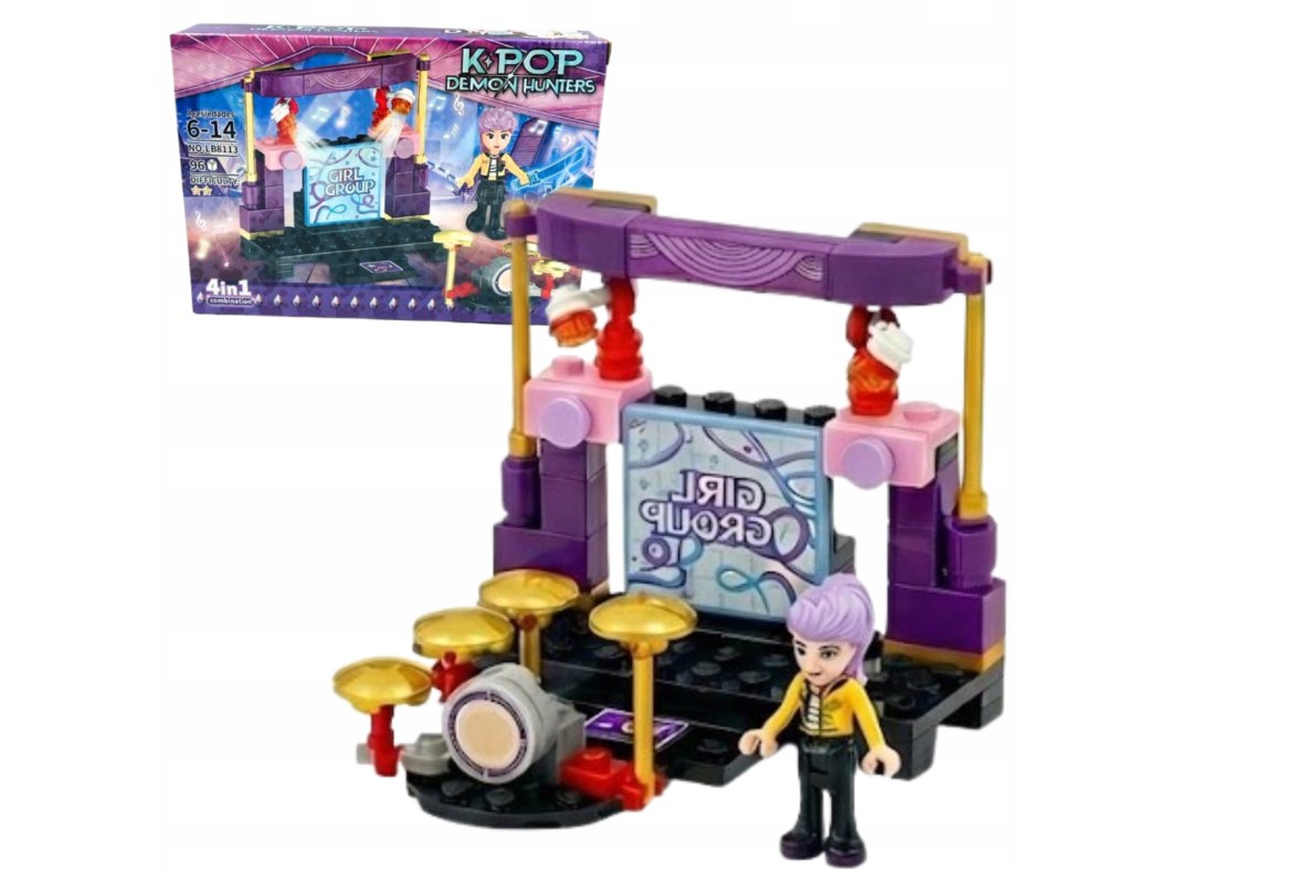 KLOCKI KPOP DEMON HUNTERS 4w1  MEGA ZESTAW