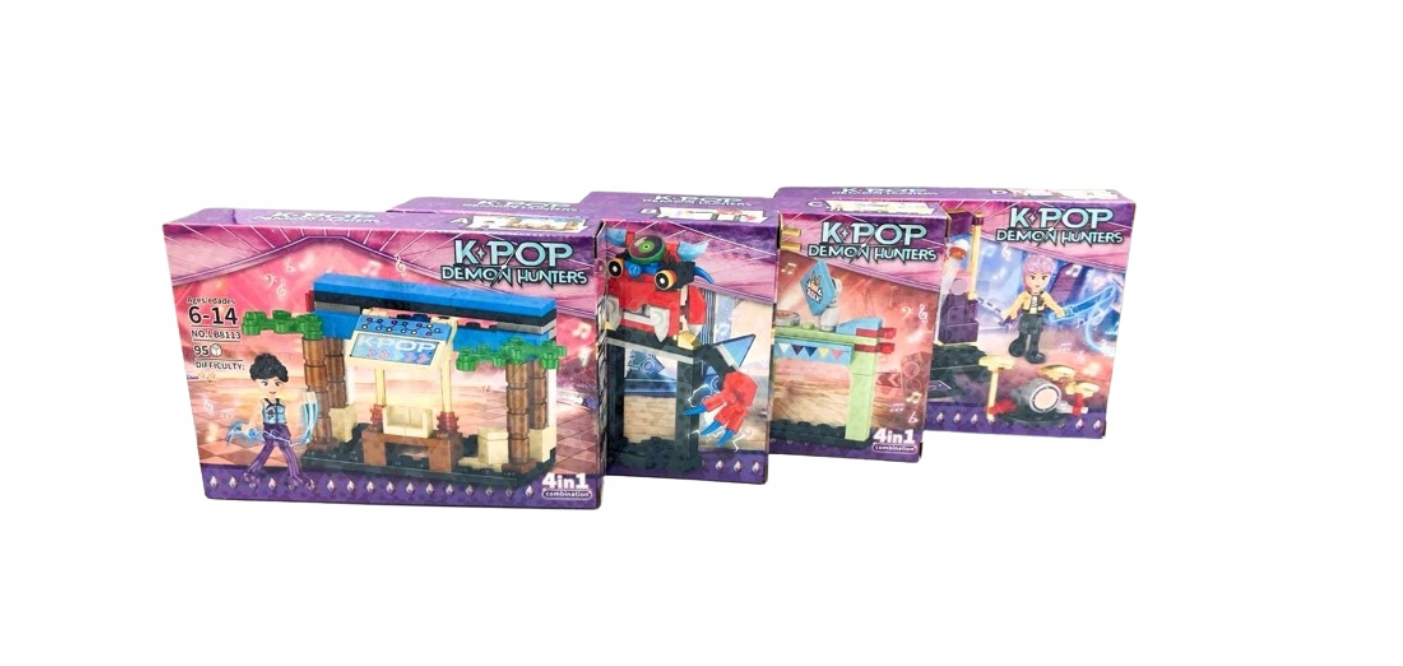 KLOCKI KPOP DEMON HUNTERS 4w1  MEGA ZESTAW