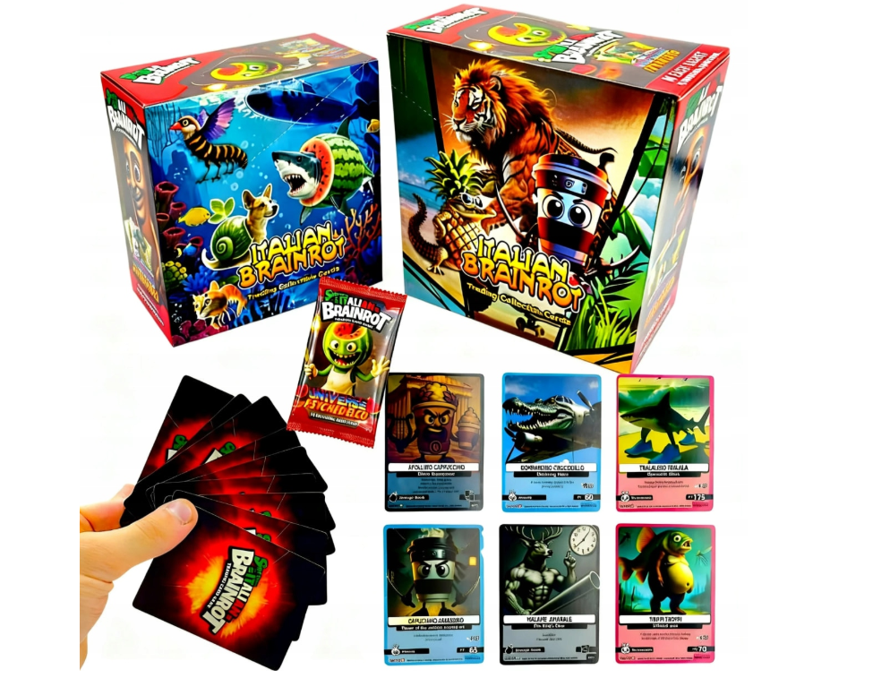 KARTY BRAINROT SKIFIDOL ITALIAN – MEGA BOX 360 KART KOLEKCJONERSKICH TCG